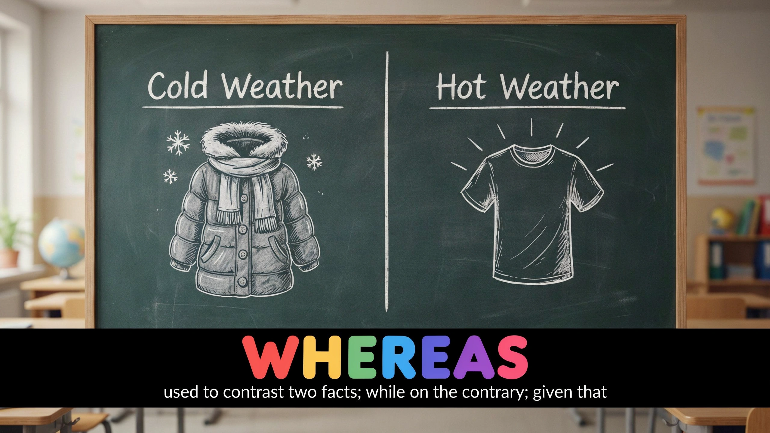 English Illustration for whereas
